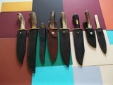 Bill Bagwell Eight Knife Collection from 1974 to 1988-The Best Out There Today-All Knives Comes With Original Leather Sheaths - 3 of 11
