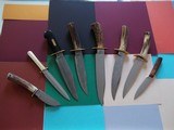 Bill Bagwell Eight Knife Collection from 1974 to 1988-The Best Out There Today-All Knives Comes With Original Leather Sheaths - 2 of 11