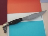 James L. Batson,Jr. Black Beauty A Horsehead Bowie Knife No.12 Damascus Steel 1st Horsehead Pommel forged from Damascus - 6 of 10