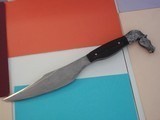 James L. Batson,Jr. Black Beauty A Horsehead Bowie Knife No.12 Damascus Steel 1st Horsehead Pommel forged from Damascus - 7 of 10