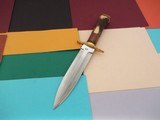 Thierry Le Senecal Medieval Hunting Dagger Fancy File Work Brass Butt Cap Leather Washers stag Combination Hefty Handle - 3 of 9