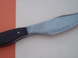 James L. Batson,Jr. BLACK BEAUTY: A Horsehead Bowie Knife No.12 Damascus Steel 1st Horsehead Pommel forged Damascus Steel from Damascus - 3 of 8