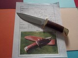 Jean Tanazacq The Dean of French Knifemakers Vintage & Scarce Tronçay I, Amaranth wood Double brass guard May 20, 1991 Production 20, 1991 - 2 of 6