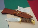 Jean Tanazacq The Dean of French Knifemakers Vintage Tronçay 4 February 1981 Production Stabilized Wood Handle Brass Hardware - 5 of 5