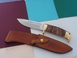 Jean Tanazacq The Dean of French Knifemakers Vintage Tronçay 4 February 1981 Production Stabilized Wood Handle Brass Hardware