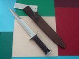 Jean Tanazacq The Dean of French Knifemaker Wolrd War II Combat Dagger Leather washers handle with July 8, 1985 Production - 3 of 9