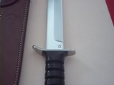 Jean Tanazacq The Dean of French Knifemaker Wolrd War II Combat Dagger Leather washers handle with July 8, 1985 Production - 7 of 9