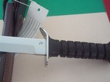 Jean Tanazacq The Dean of French Knifemaker Wolrd War II Combat Dagger Leather washers handle with July 8, 1985 Production - 8 of 9