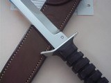 Jean Tanazacq The Dean of French Knifemaker Wolrd War II Combat Dagger Leather washers handle with July 8, 1985 Production - 6 of 9