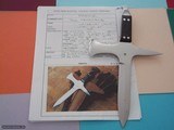 Jean Tanazacq The Dean of French Knifemakers Prototype Throwing Knife January 16, 1986. - 1 of 5