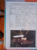 Jean Tanazacq The Dean of French Knifemakers Vintage Scarce Rieze II Prototype Serrated Edge April 18, 1988