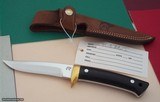 Jean Tanazacq The Dean of French Knifemakers Vintage RIEZE I Black micarta Handle Wrist thong November 2, 1988 Production
