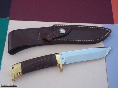 Jean Tanazacq Scarce Troncay 4 Type I-Triple markings on blade-Map of France, wild boar-Jean Tanazacq across the ricasso-Blade made in 1984