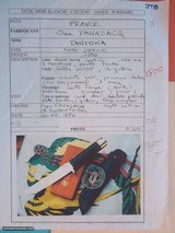 Jean Tanazacq The Dean of French Knifemakers Vintage Scarce Tantoka Prototype Black Micarta Handle June 22, 1986 Production.