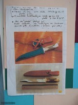 Jean Tanazacq The Dean of French Knifemakers PRAIRIE 1 Prototype Combat/Fighting Knife Rare Stag Handle Engraved Guard October 17, 1984 Production