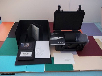 Blancpain Diver's watch No. 5015 12B40 98B FF BRUSHED ALL TITANIUM CASE BLUE DIAL DATE ALL TITANIUM STRAP/BRACELET-Brand New-Unworn-Unsized