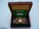 ROLEX VINTAGE REF. 19018 MEN'S SOLID 18 KT GOLD DAY-DATE OYSTERQUARTZ REEDED BEZEL- A SCARCITY IN TODAY'S MARKETPLACE FROM JUNE 1983