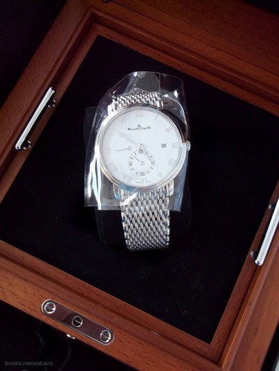 Blancpain Villeret SS Manual #6606A-1127NOMMB 3912 ULTRA PLATE WHITE DIAL STEEL HAND-WINDING LUXURY WATCH - Image 1 of 8