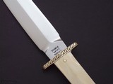 Bill Bagwell One-of-a-Kind Dagger Engraved Guard Scarce markings DOUBLE EXTRA FORGED & BAGWELL 1978 Ivory Handle A Scarcity in Today's Marketplace - 4 of 7
