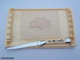 Rare Set of 8 Hand Carved Hall Howard Weyahok Scrimshawed Steak Knives - 3 of 7