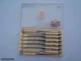 Rare Set of 8 Hand Carved Hall Howard Weyahok Scrimshawed Steak Knives - 7 of 7