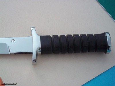 Jean Tanazacq Scarce Prototype PRAIRIE II-Rare Double Markings on Blade- Thumb Notches Top-Bottom-Half-Moon Shaped RIcasso- - Image 3 of 5