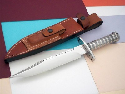 Jean Tanazacq Scarce Rambo 1 & rambo 2 Hollow-Handled Survival Custom Knife 1982-A True Rarity in Toady's Marketplace- - Image 1 of 4