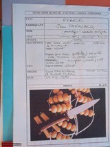 Jean Tanazacq The Dean of French Knifemakers Extremely Rare Butcher/Kitchen knife Prototype June 22, 1986 - Image 3 of 4