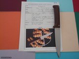 Jean Tanazacq The Dean of French Knifemakers Extremely Rare Butcher/Kitchen knife Prototype June 22, 1986 - Image 2 of 4