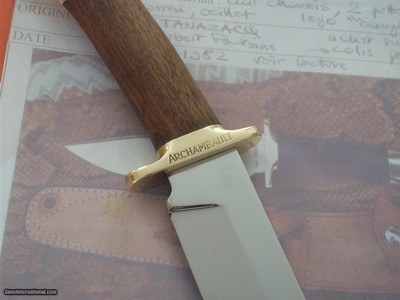 ARDENNLAME TRONÇAY 2By Jean TanazacqVintage Scarce Hnting Model Walnut Wood Handle From March 10, 1982 - Image 2 of 7
