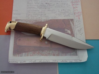 ARDENNLAME TRONÇAY 2By Jean TanazacqVintage Scarce Hnting Model Walnut Wood Handle From March 10, 1982 - Image 6 of 7