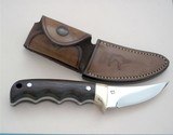 "Skinner" (or "Depiauteur") by Jean Tanazacq-Extremely scarce model-Made in 1982-Prototype-Black Micarta handle-A Rarity t