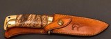 Jean Tanazacq The Dean of French Knifemakers Vintage Prototype Tronçay 4 February 1981 Production Stabilized Wood Handle Brass Hardware