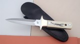 Jean Tanazacq The Dean of French Knifemakers TOURANE Prototype Ivory Handle Scrimshaw By Jean-Pierre Coubert 1988