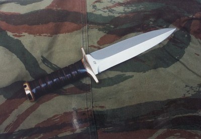 JEAN TANAZACQ ONE OF A KIND PROTOTYPE RC4 (Colonial Route 4 Cao Bang-Langson Indo-China Conflict)) LEGIONAIRE HUNTING DAGGER-1 of a kind - Image 4 of 5