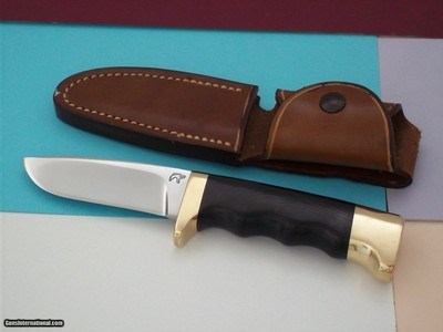 ean Tanazacq The Dean of French Knifemakers Scarce Vintage prototype MOUSTIER Skinner Made March 26, 1988 Production