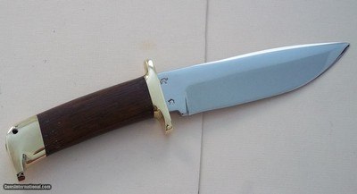 Jean Tanazacq Classic Scarce Troncay 1, Rare Triple Markings On Blade-Map of France, Wild Boar, Jean Tanazacq across the ricasso-Mint condition- - Image 2 of 5