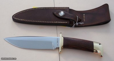 Jean Tanazacq Classic Scarce Troncay 1, Rare Triple Markings On Blade-Map of France, Wild Boar, Jean Tanazacq across the ricasso-Mint condition- - Image 3 of 5