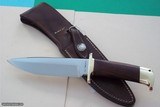 Jean Tanazacq Classic Scarce Troncay 1, Rare Triple Markings On Blade-Map of France, Wild Boar, Jean Tanazacq across the ricasso-Mint condition- - Image 1 of 5