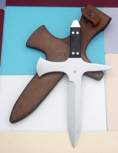 Jean Tanazacq The Dean of French Knifemakers Prototype Throwing Knife January 16, 1986. - Image 1 of 3