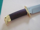 Jean TANAZACQ model Tronçay 1 from the 1990's, like new, chocolate leather sheath, beautiful mirror-polished blade, brass guard. - Image 6 of 6