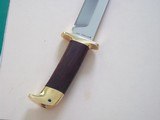 Jean TANAZACQ model Tronçay 1 from the 1990's, like new, chocolate leather sheath, beautiful mirror-polished blade, brass guard. - Image 5 of 6
