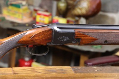 Excellent Early Production Browning Superposed 12 Gauge Shotgun Made 1949 with Val Browning Patent - Image 4 of 15