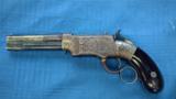 WINCHESTER - VOLCANIC - SMITH & WESSON - " BABY IRON FRAME " - FACTORY ENGRAVED- 31 CALIBER- 1 of 15