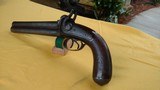 AFRICAN BIG GAME SIDE ARM - DOUBLE BARREL BIG BORE HOWDER PERCUSSION PISTOL - 6 of 13