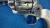 COLT SAA 1ST YEAR SECOND GENERATION - A.A.W. ENGRAVED - NICKEL - CARVERD STEER HEAD MOTHER OF PEARLGRIPS - 1 of 15