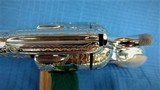 COLT SAA 1ST YEAR SECOND GENERATION - A.A.W. ENGRAVED - NICKEL - CARVERD STEER HEAD MOTHER OF PEARLGRIPS - 4 of 15