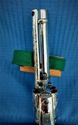 COLT SAA 1ST YEAR SECOND GENERATION - A.A.W. ENGRAVED - NICKEL - CARVERD STEER HEAD MOTHER OF PEARLGRIPS - 12 of 15