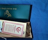 COLT SAA 1ST YEAR SECOND GENERATION - A.A.W. ENGRAVED - NICKEL - CARVERD STEER HEAD MOTHER OF PEARLGRIPS - 13 of 15