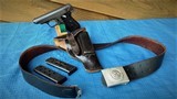 J.P. SAUER & SOHN , SUHL WW2 NAZI USED IN MINT CONDITION - HOLSTER , BELT AND NAZI BUCKLE , 2 MAGAZINES AND NAZI MARKED GUN - 1 of 15